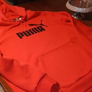 Puma Red Sweatshirt Bold Logo Hoodie